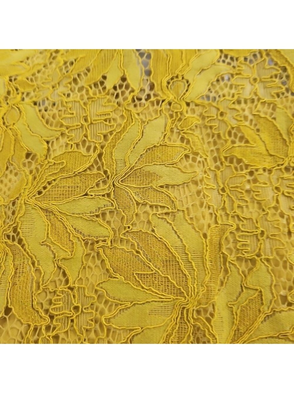 Zara Womens Large Mustard Yellow Lace Peplum Top Romantic Cottagecore Blouse - Picture 16 of 16
